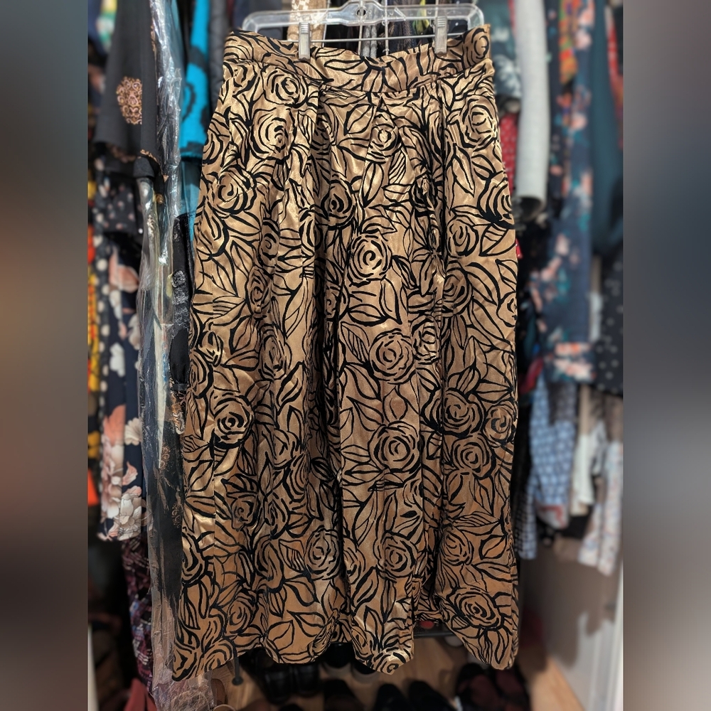 Chetta B Black And Gold Skirt